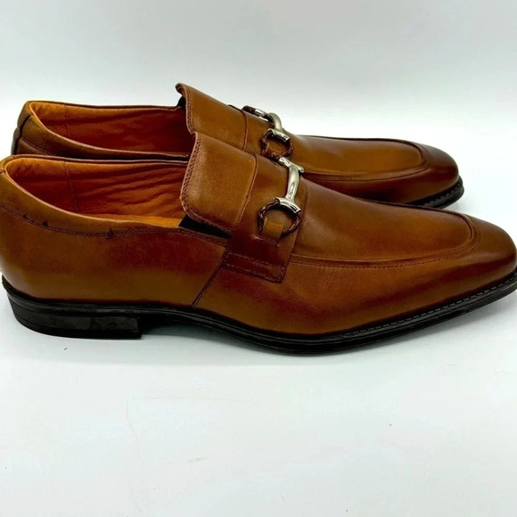 Stacy Adam men’s brown leather loafers Size 11.5 labeled medium but runs narrow main image 5